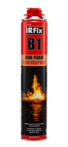 Профессиональная огнеупорная пена IRFix B1 Fire, 750 мл.